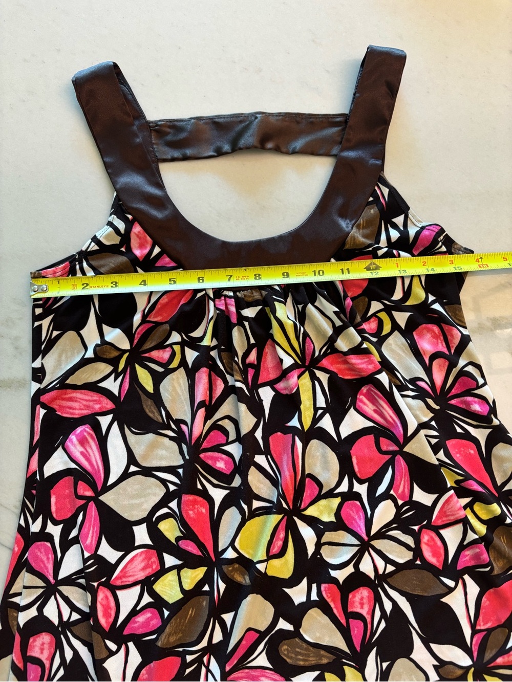 Y2K BCX Floral Babydoll Tank Top Whimsical Indie Retro Size M USA - Picture 5 of 6